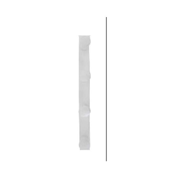 Patère à visser 4 têtes Classic hêtre blanc - CIME
