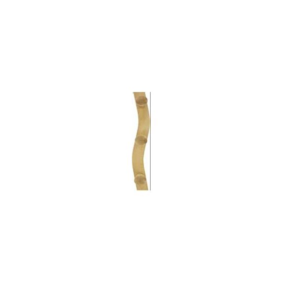 Patère ondulée 3 têtes 420 x 80 x 65 mm - CIME