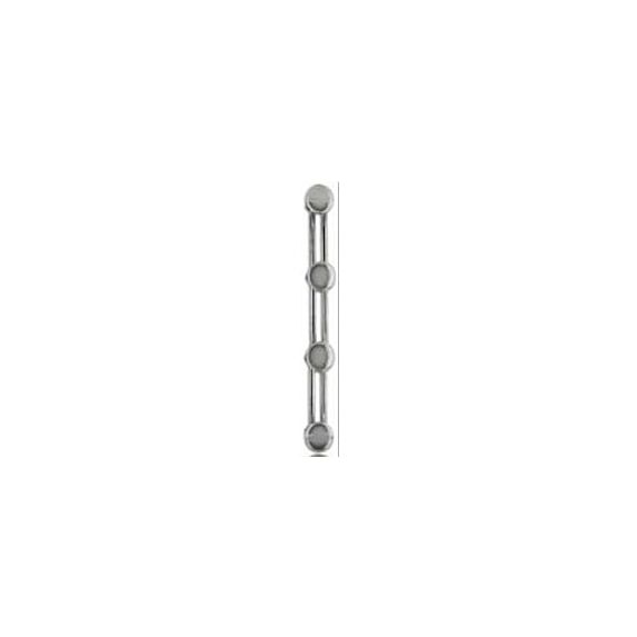 Patère 4 têtes Ø65mm - acier chromé - CIME