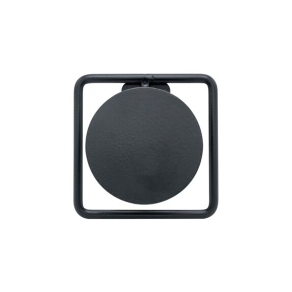 Patère Dot 1 tête acier noir Ø90 x 120 mm - CIME