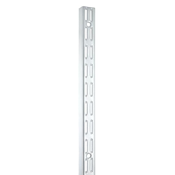 Crémaillère double 32 x 2000 mm acier blanc - CIME