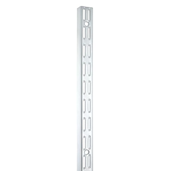 Set de 4 crémaillères double acier blanc 1m entraxe 32 mm H1000 mm - CIME