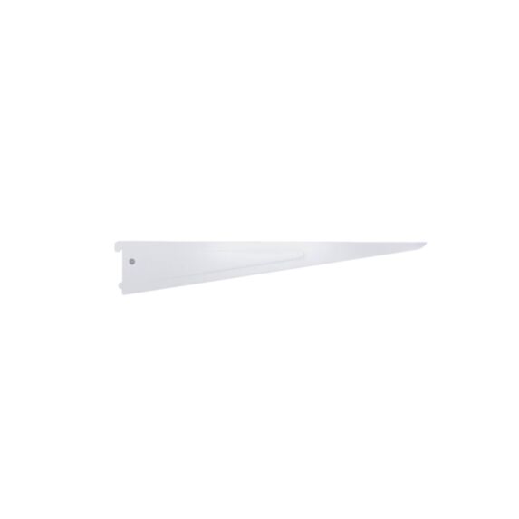 Set de 10 consoles double acier blanc 37 cm entraxe 32 mm - CIME