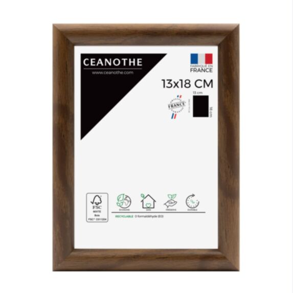 Cadre photo Shelter ébène 13x18cm - CEANOTHE
