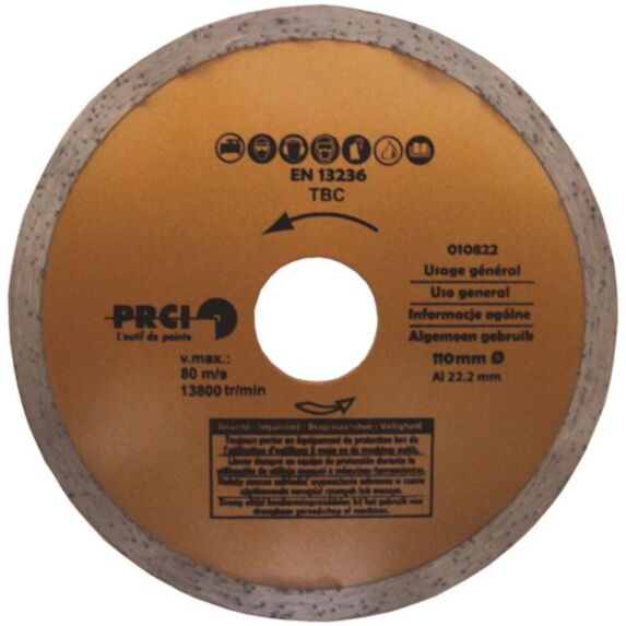 Disques diamantés Power Plus 110 mm à usage général - PRCI