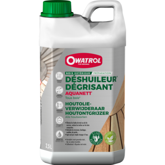 Déshuileur dégriseur gélifié Aquanett bois 2,5 L - OWATROL
