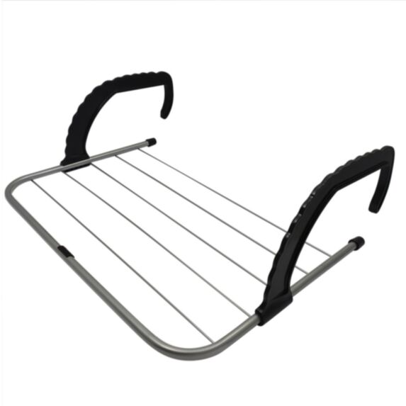 Séchoir de balcon réglable 3 m d'étendage gris - FRANDIS