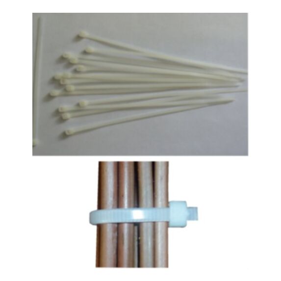 25 liens permanents 3,5 x 150 mm transparent - IDEAL GARDEN