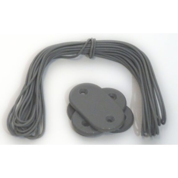 26 attaches brise vue et canisse gris clair - IDEAL GARDEN