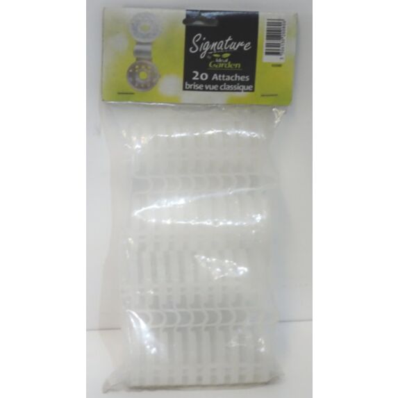 20 attaches brise vue transparent - IDEAL GARDEN
