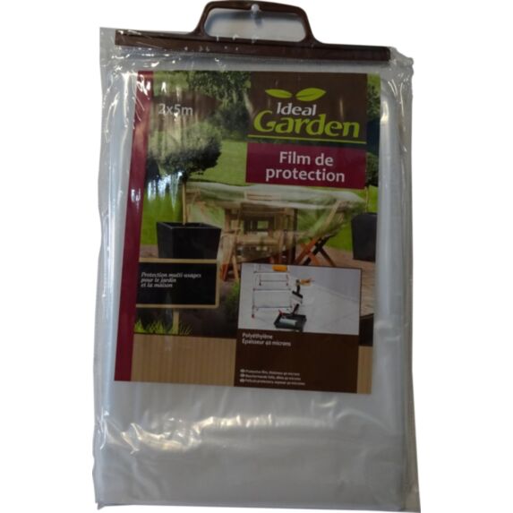 Film protection 40 microns 2 x 5 m transparent - IDEAL GARDEN