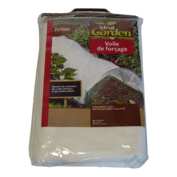 Voile forcage 17g/m2 blanc 2 x 10 m - IDEAL GARDEN