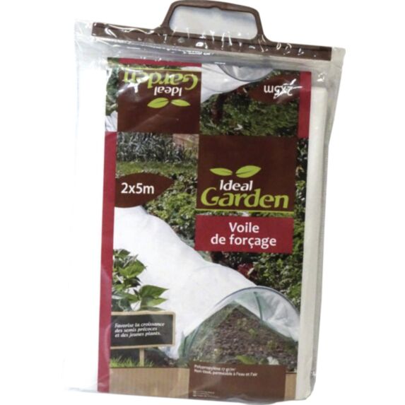 Voile forcage 17g/m2 blanc 2 x 5 m - IDEAL GARDEN