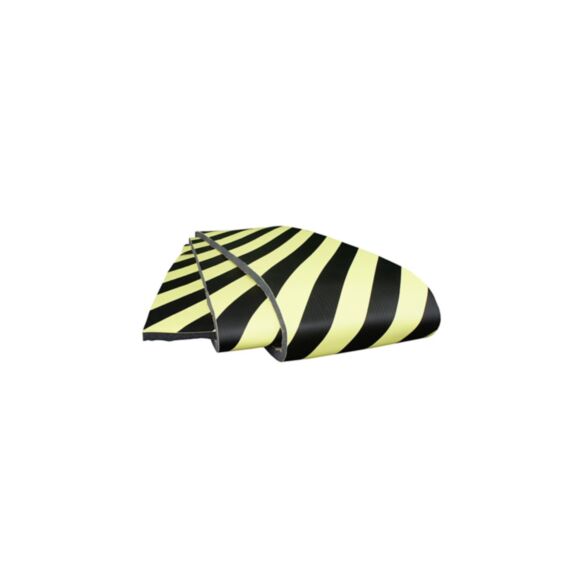 Protection souple 300mmx5ml epaisseur  20mm mousse noir / jaune 