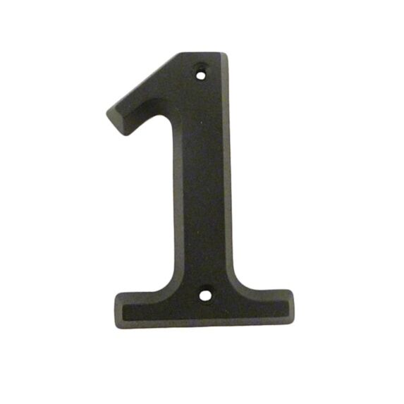 Chiffre de rue Zamak n°1 80mm + vis