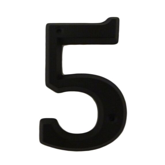 Chiffre de rue Zamak n°5 80mm + vis