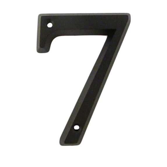 Chiffre de rue Zamak n°7 80mm + vis