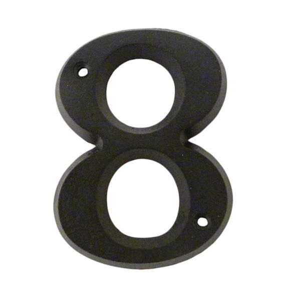 Chiffre de rue Zamak n°8 80mm + vis