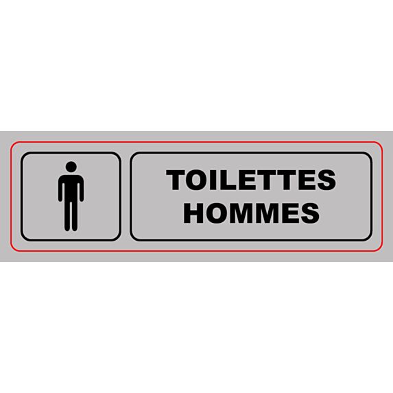 Panneau pvc 170x50mm toilettes hommes