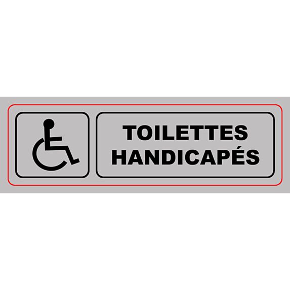 Panneau pvc 170x50mm toilettes handicapes