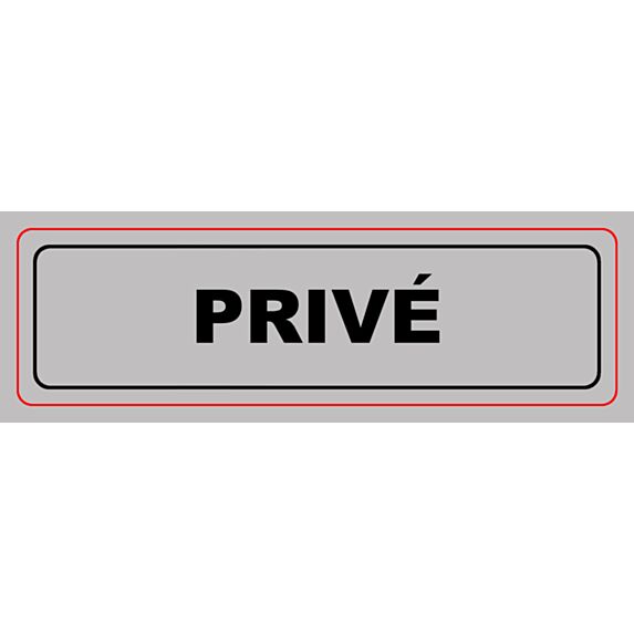 Panneau pvc 170x50mm privé