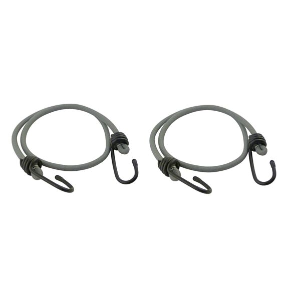2 sandows multibrins gaine tresse rouge longueur :0,8m ø8mm 