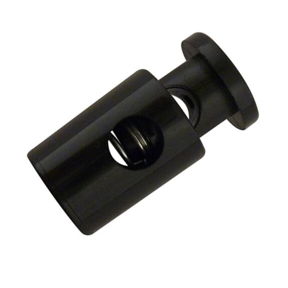 4 serre-cordon oval plastique pour cordon ø4mm couleur noir 