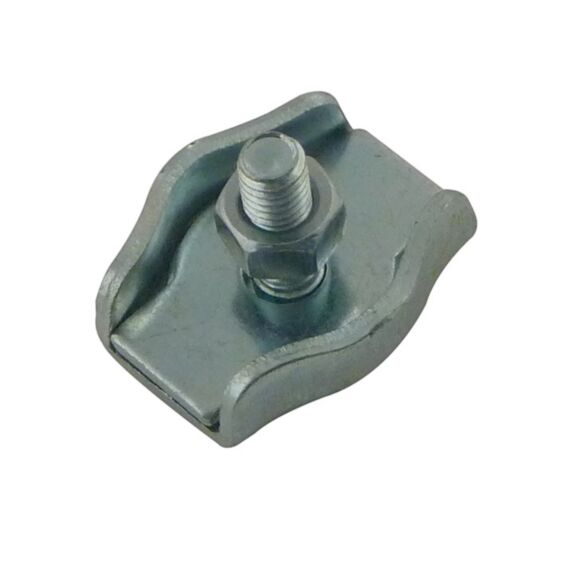4 serre-cable plat 1 boulon AZ ø2mm
