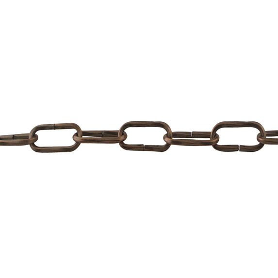 Chaine fil acier carre torsade figaro ø4mm bronze longueur :2m - 