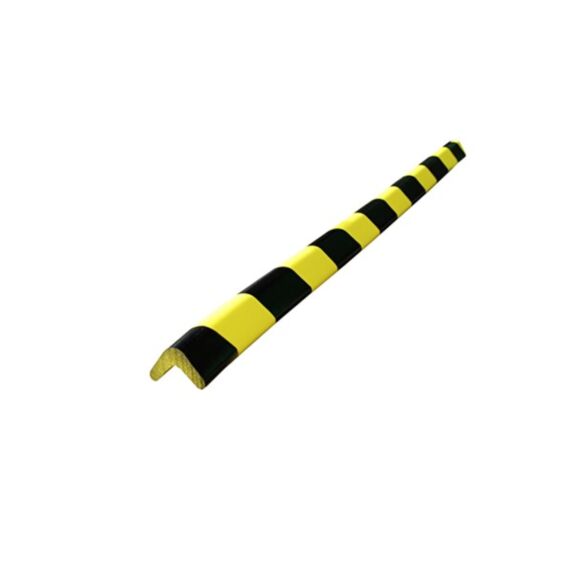 Protection d'angle 30x30mm epaisseur  8mm hauteur 750mm-mousse couleur  noir/jaune