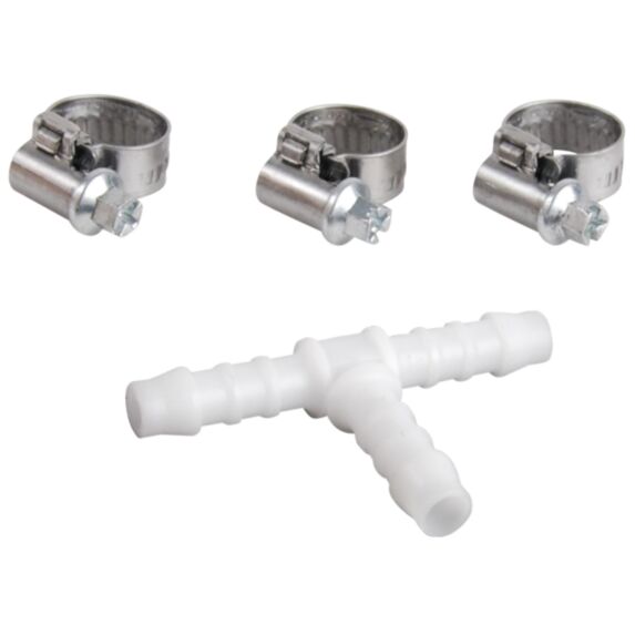 Té plastique Ø6 mm + 3 colliers - SPID'O