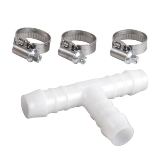 Té plastique Ø12 mm + 3 colliers - SPID'O