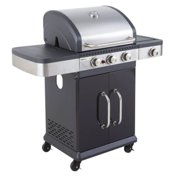 Barbecue à gaz Americain Fidgi 3 brûleurs+side - COOK'IN GARDEN