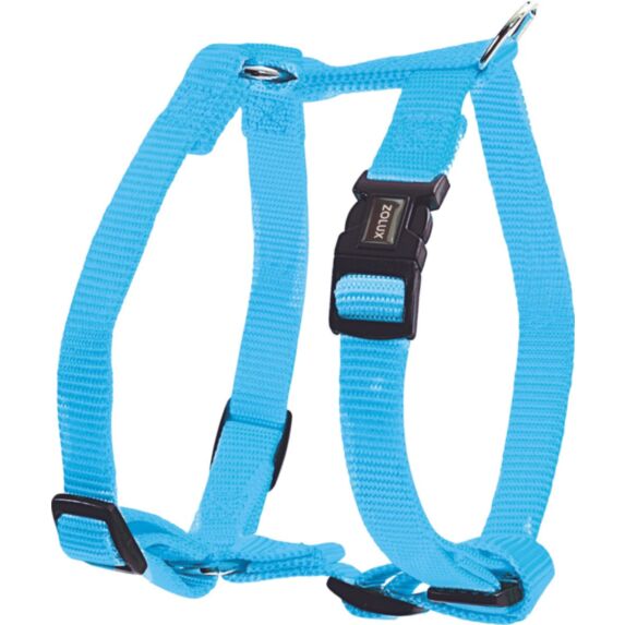Harnais nylon réglable 20 mm turquoise - ZOLUX