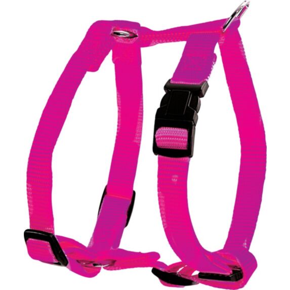 Harnais nylon réglable 40 mm fushsia - ZOLUX