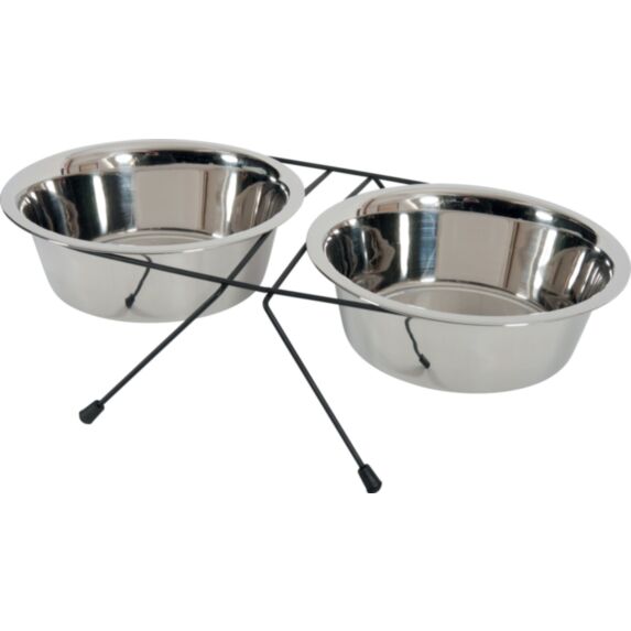Support avec 2 bols inox 1,3L - ZOLUX