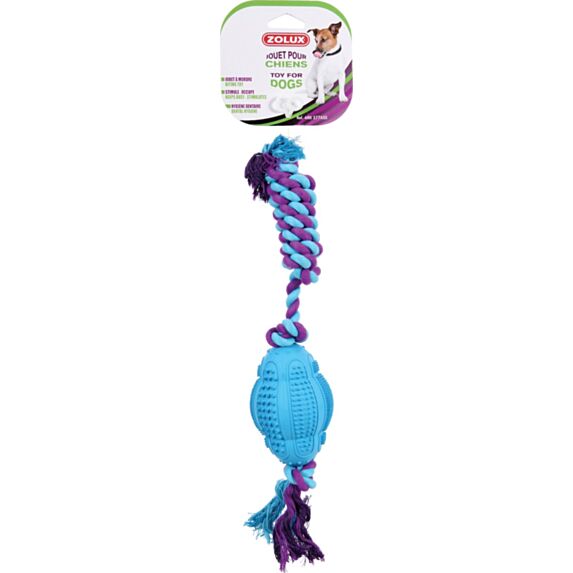 Jouet chien corde et ballon dental 11 cm - ZOLUX