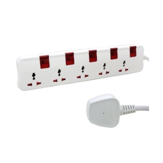 Rallonge de 5 prises avec câble 5 m - LEGRAND