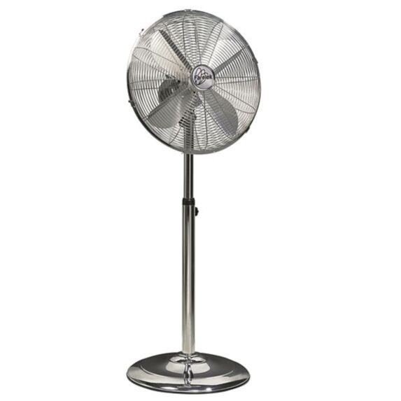 Ventilateur sur pied chrome