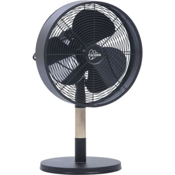 Ventilateur de table 3 vitesses Ø30 cm Florida noir - FARELEK