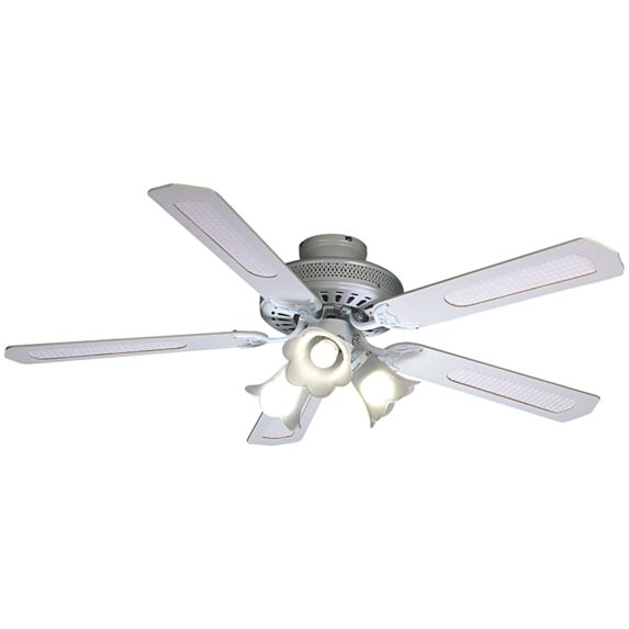 Ventilateur de plafond 60W 3 vitesses + éclairage Baleares - FARELEK