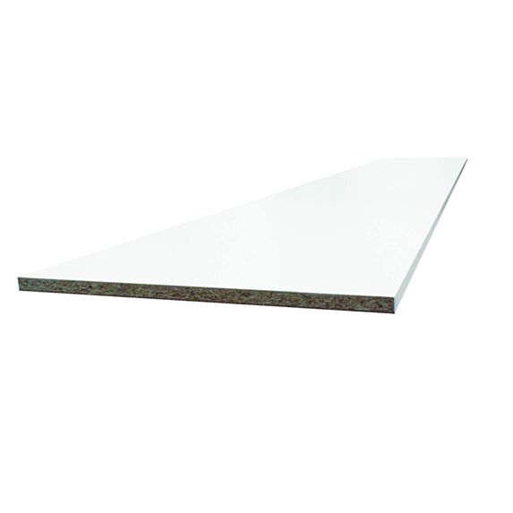 Tablette mélaminée 200x60cm 16mm blanc