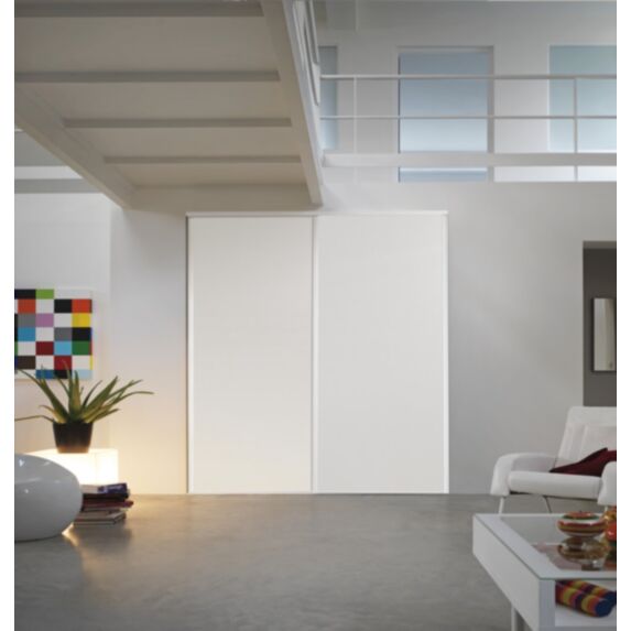 Pack 2 vantaux blanc veiné 2500 x 1500 mm - OPTIMUM