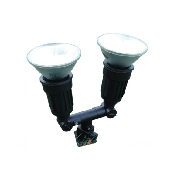 Spot Jardin à piquer double E27 80w max IP44 - ZENITECH