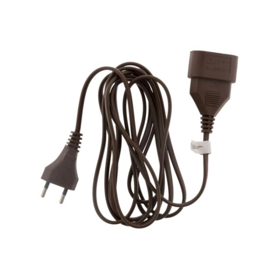Enrouleur ménager qualité HO3VVH2F 2x 0.75 prise 6A Marron 2m