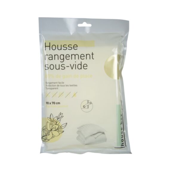 Housse de rangement sous-vide jasmin 90 x 70 cm - KB8