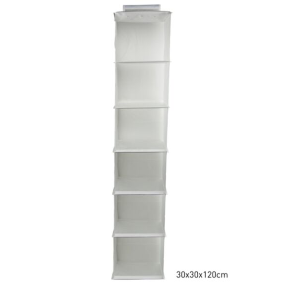 Rangement suspendu blanc PEVA 30 x 30 x 120 cm - KB8