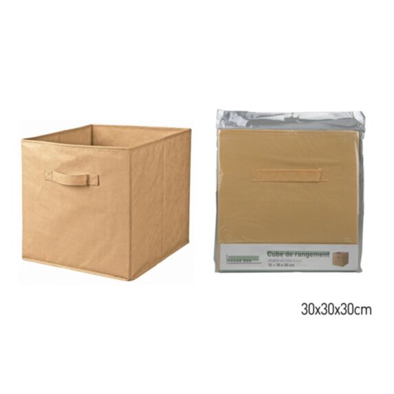 Cube de rangement pliable peche 30 x 30 x 30 cm - KB8