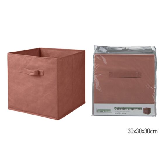 Cube de rangement pliable tomette 30 x 30 x 30 cm - KB8
