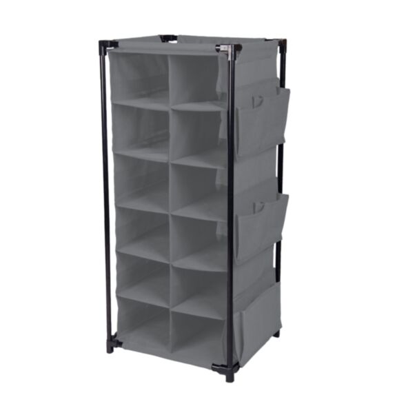 Armoire à chaussures tissu gris clair 41 x 36 x 91 cm - KB8